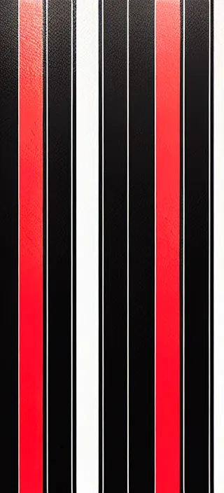 Prompt: canvas coated with red paint, black stripes, translucent rectangles, matte paint,