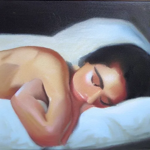 Prompt: afternoon sleep, oil Painting, smooth