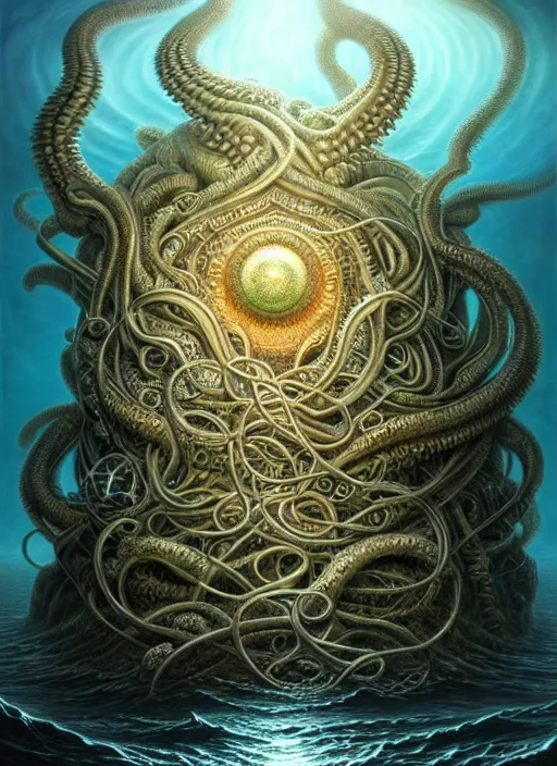 cthulu emerging from ocean, a scenic dystopian | Stable Diffusion | OpenArt