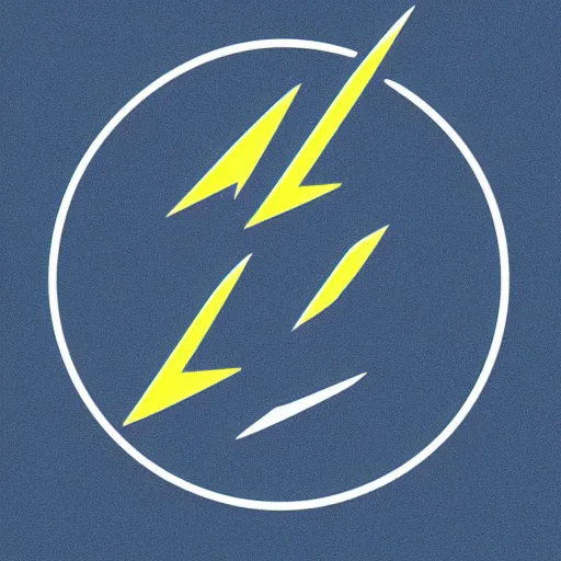 Prompt: dignity found, logo, symbolism, blue, black background, lightning bolt, professional, artstation, black gradient, trending, 8k, high contrast,