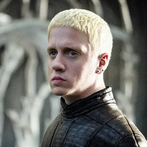 Prompt: still of slim shady in game of thrones