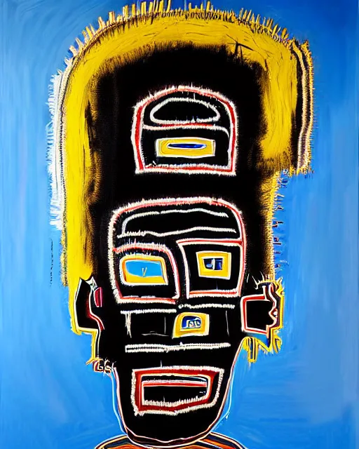 Image similar to A extremely ultra highly detailed majestic hi-res beautiful immaculate head and shoulders award winning painting stunning masterpiece of the face of a ultra highly detailed strong black ultra detailed African mask portrait by Jean-Michel Basquiat, 8k, high textures, ultra hyper sharp, insanely detailed and intricate, super detailed, 8k HDR ultra high quality, high detail, hyperrealistic, photorealistic, octane render, cinematic, high textures, hyper sharp, 4k insanely detailed and intricate, hypermaximalist, 8k, hyper realistic, super detailed, 4k HDR hyper realistic high