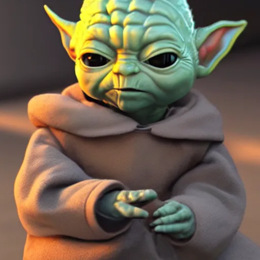 Image similar to walter white as baby yoda, award winning, trending on artstation, unreal engine