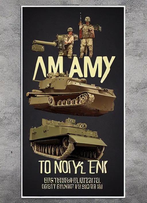 Image similar to army tank poster