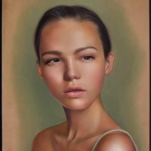 Image similar to realistic portrait, photorealistic., smooth skin.