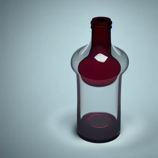 Prompt: matt lablanc inside a wine bottle body, 3 d, octane render