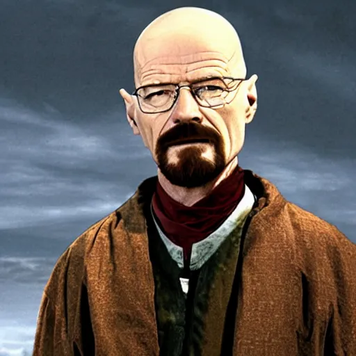 Image similar to Walter White at the council of Elrond