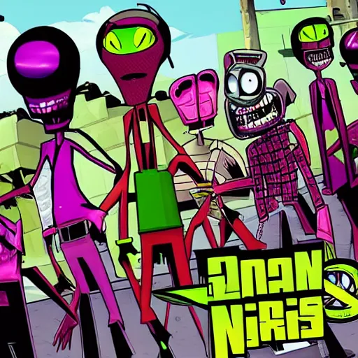 Prompt: Invader Zim gta San Andreas loading screen