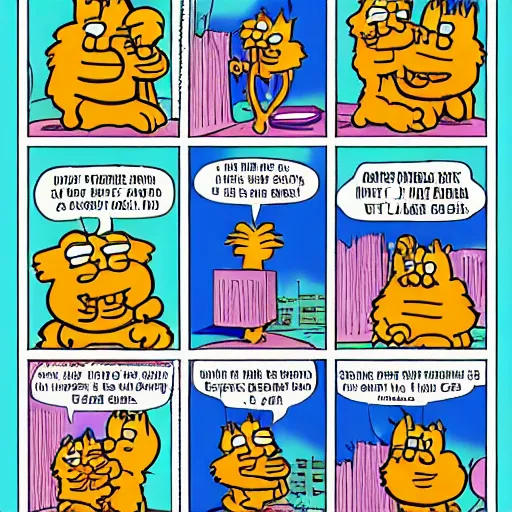 Image similar to garfield illustrated by jim davis