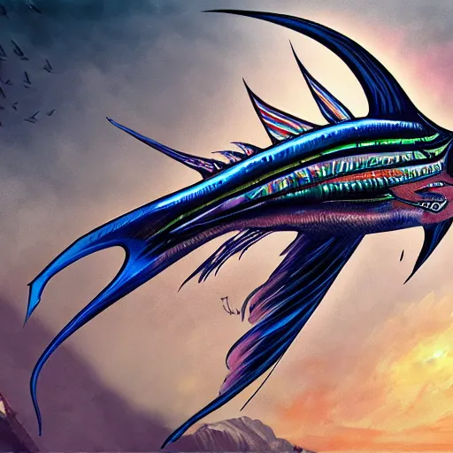 Image similar to zombified tribal sailfish, trending on artstation, ultra fine detailed, hyper detailed, hd, concept art, digital painting