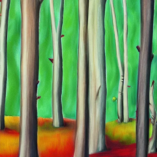 Image similar to trees in forest flat 2 d art atey ghalian