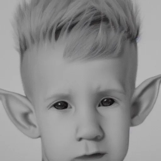 Prompt: a portrait of an elvish young boy, looking like Bart Simpson, Bart Simpson hairstyle, 8k, beautiful