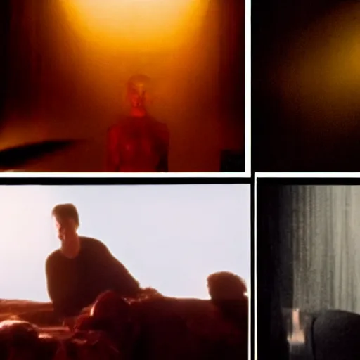 Image similar to movie scene, movie still, cinematic composition, cinematic light, criterion collection, reimagined by industrial light and magic, Movie by David Lynch and Ridley Scott