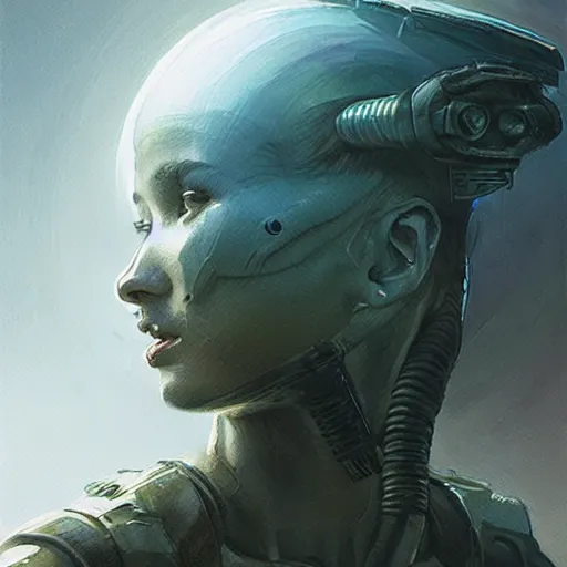Image similar to Female Marine from Aliens movie, profile picture by Greg Rutkowski, asymmetrical, Organic Painting , Matte Painting, geometric shapes, hard edges, street art, trending on the artstation, HD:2 by Sachin Teng:4