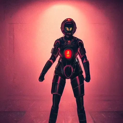 Prompt: A comic book style portrait painting of a warrior girl wearing black & reddish color cyber suit, no helmet fighting on rooftop Tokyo cyberpunk feel night, rpg portrait, dramatic light, rim light, unreal engine render, octane render, hyperrealistic