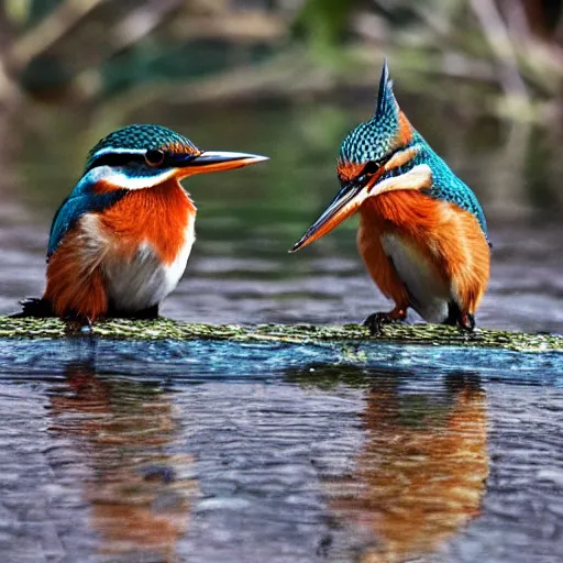 Prompt: kingfishers, 4k, photorealistic