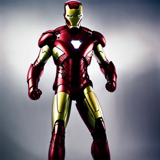 Image similar to A photo of Tom Cruise wearing as Iron man suit, head shoot, promo shot, highly detailed, sharp focus, kodak film, outdoor, dynamic lighting