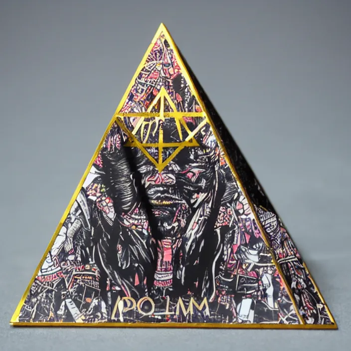 Image similar to pyramid illuminati pop up parade figure