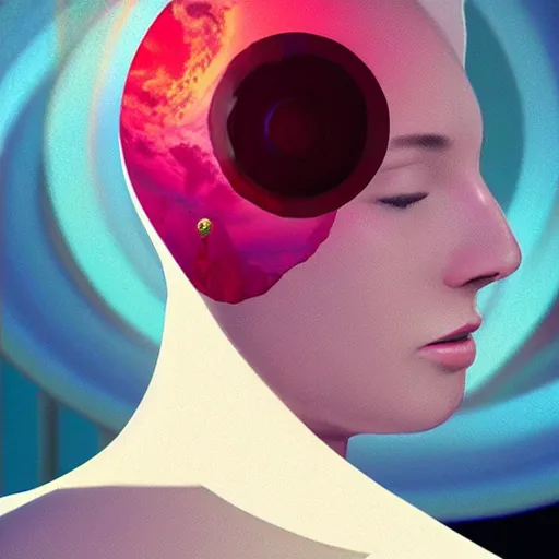 Image similar to a jewel and ruby jewel, 8k resolution digital illustration by beeple and michael whelan, trending on trending on artstation My head got replaced with Saturn, my mom is going to be so mad, by john