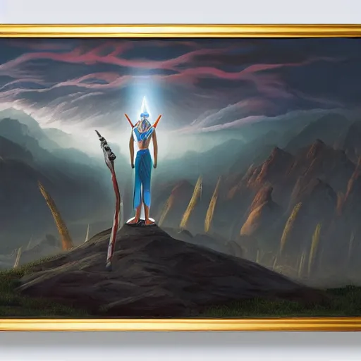 Prompt: Ahsoka Tano, elden ring boss, matte painting, detailed, elden ring, oil on canvas