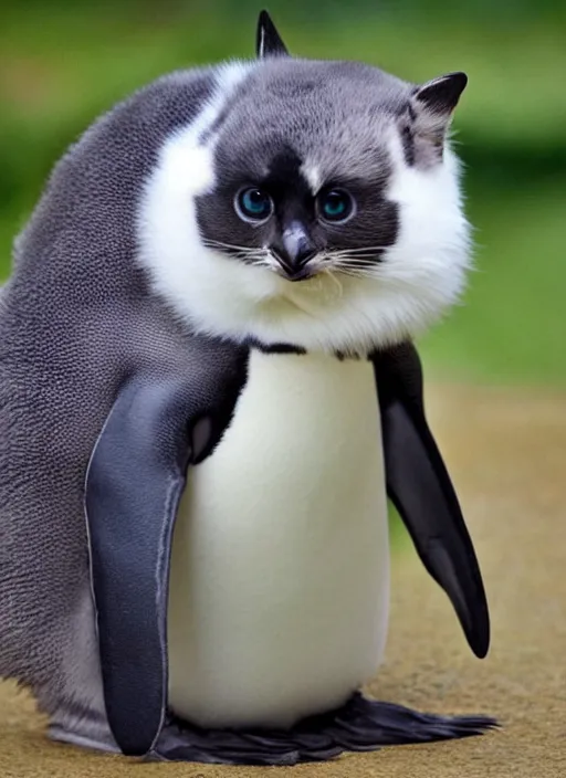 a cute animal that\'s a penguin cat hybrid | Stable Diffusion | OpenArt