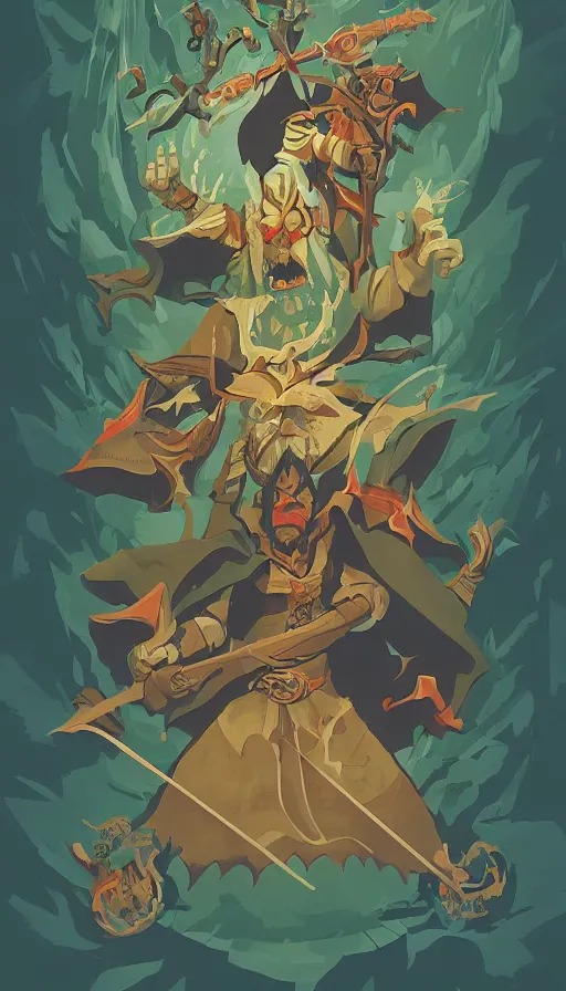 Image similar to powerful wizard, dungeons and dragons by simon kennedy, studio muti