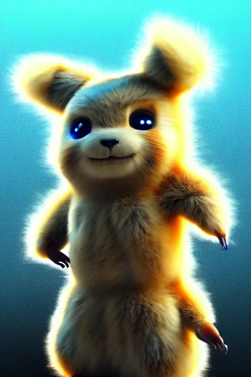 Prompt: high quality 3 d render cyberpunk very cute fluffy! wombat cyborg, mechanical paw, highly detailed, unreal engine smooth, in the style of detective pikachu, hannah yata charlie immer, cinematic neon blue light, low angle, uhd 8 k, sharp focus