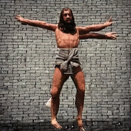 Image similar to t - posing jesus christ