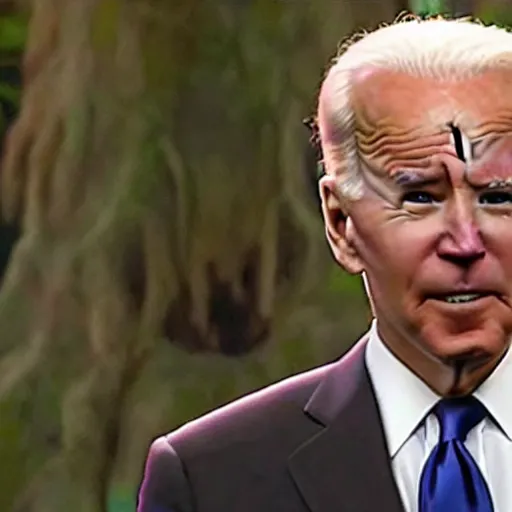 Image similar to joe biden as groot