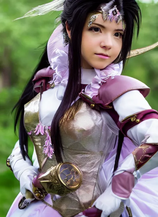 Image similar to a full portrait photo of real - life princess garnet final fantasy, f / 2 2, 3 5 mm, 2 7 0 0 k, lighting, perfect faces, award winning photography.