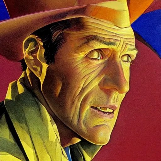 Image similar to photorealistic picture, by bob peak and jean giraud and moebius and alex ross and john romita jr, arthur fleck comic panel, gouache and wash paints, fine incrinate details proportionate, smooth focus, sharp details, bokeh, 4 k, fine 5 k details