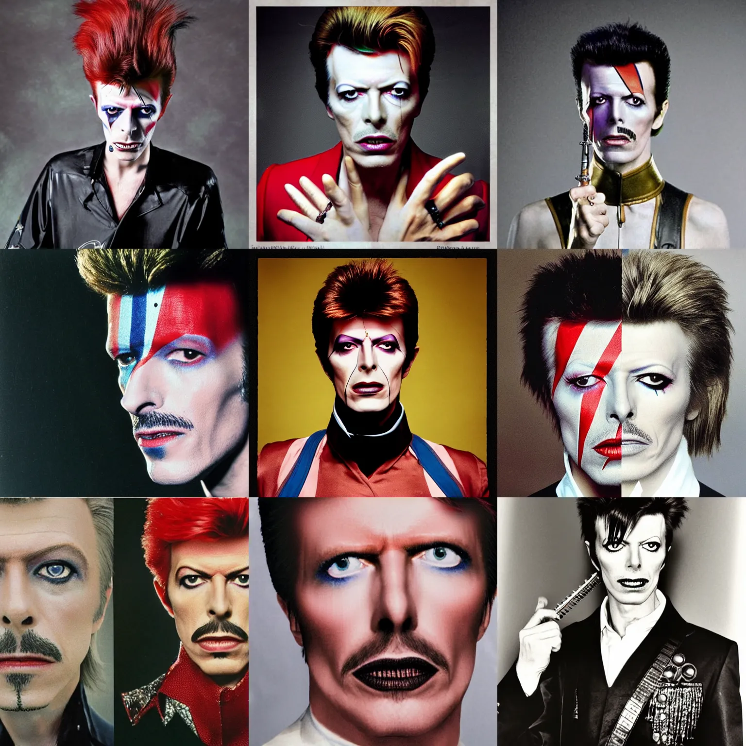 Prompt: a combination of david bowie and freddy mercury