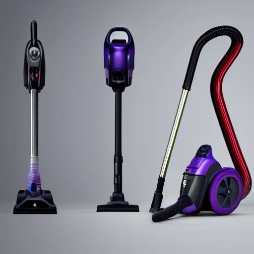 Prompt: vacuum cleaner, industrial design, trending on behance, artststion, dynamic, sketchy, rendered, color gradient, hard shadows, sharp edges, 4 k, modern,