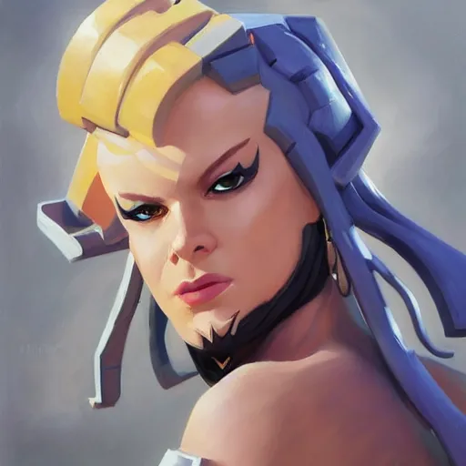 Image similar to greg manchess portrait painting of cube queen from fortnite as overwatch character, medium shot, asymmetrical, profile picture, organic painting, sunny day, matte painting, bold shapes, hard edges, street art, trending on artstation, by huang guangjian, gil elvgren, ruan jia, greg rutkowski, gaston bussiere