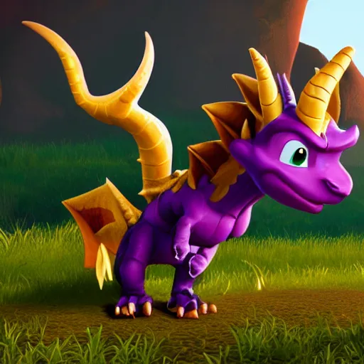 Image similar to Spyro the dragon as a human 8k Hyper realistic unreal engine