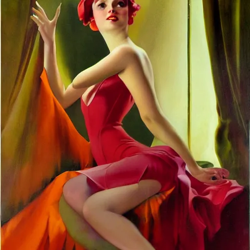 Image similar to painting by vargas, rolf armstrong