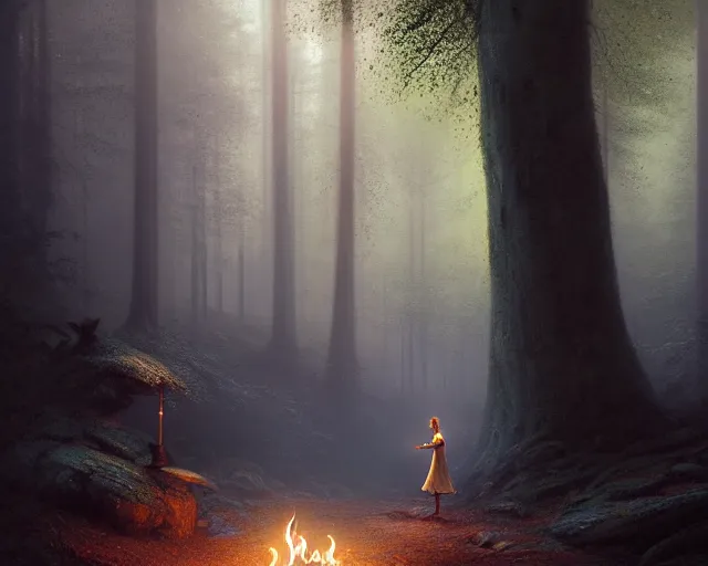 Image similar to liam neeson as a genie in a lamp, in a forest. magical atmosphere. art by greg rutkowski. highly detailed 8 k. intricate. lifelike. soft light. nikon d 8 5 0.