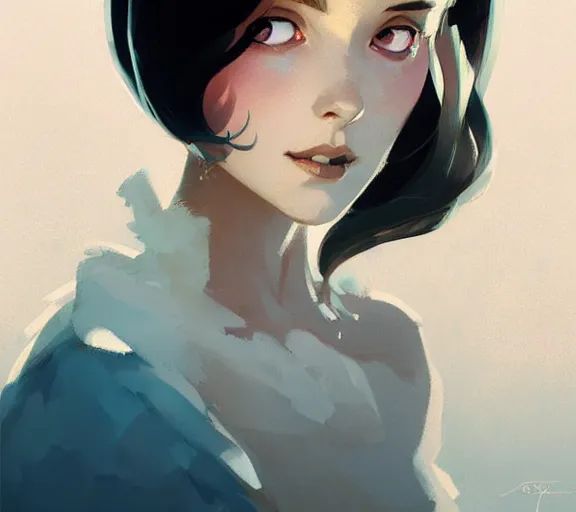 Image similar to symmetry portrait of princess belle, by atey ghailan, by greg rutkowski, by greg tocchini, by james gilleard, by joe fenton, by kaethe butcher, by ashley wood, dynamic lighting, gradient light blue, brown, blonde cream and white color scheme, grunge aesthetic