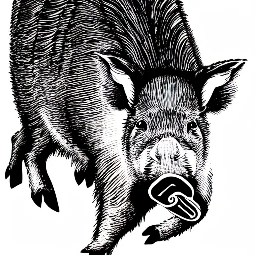 Wild Pig Sketchbook 14x25cm [5.5x9.8in] - Awaken your creative wildness