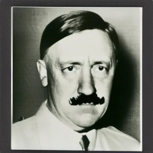 Image similar to polaroid photo of adolf hitler