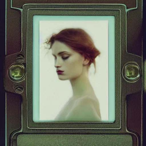 Prompt: polaroid by mucha, render, octane, detailed, award winning photography, masterpiece, rim lit