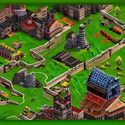 Image similar to A screenshot of the 90s isometric RTS game about managing a decaying national park, shows the UI