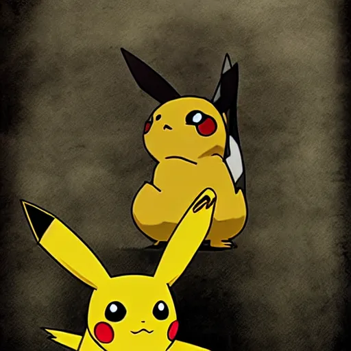 Image similar to pikachu as a boss on Dark Souls (videogame)