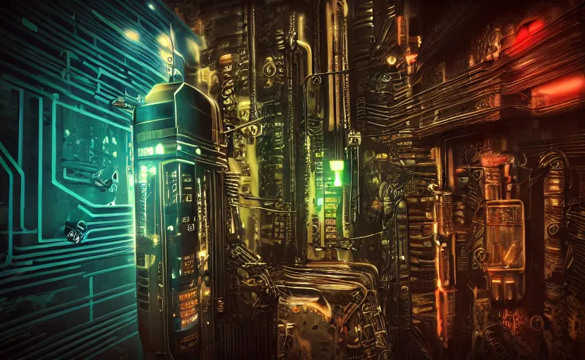 Prompt: small microchip drill, extremely detailed cyberpunk ( steampunk ), day light, realistic shaded,