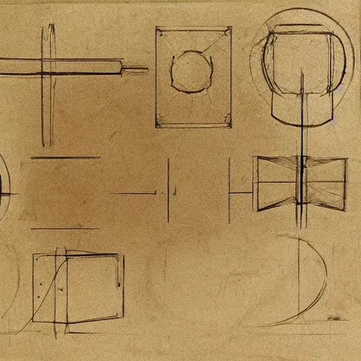 Image similar to early macbook designs by leonardo da vinci, sketch