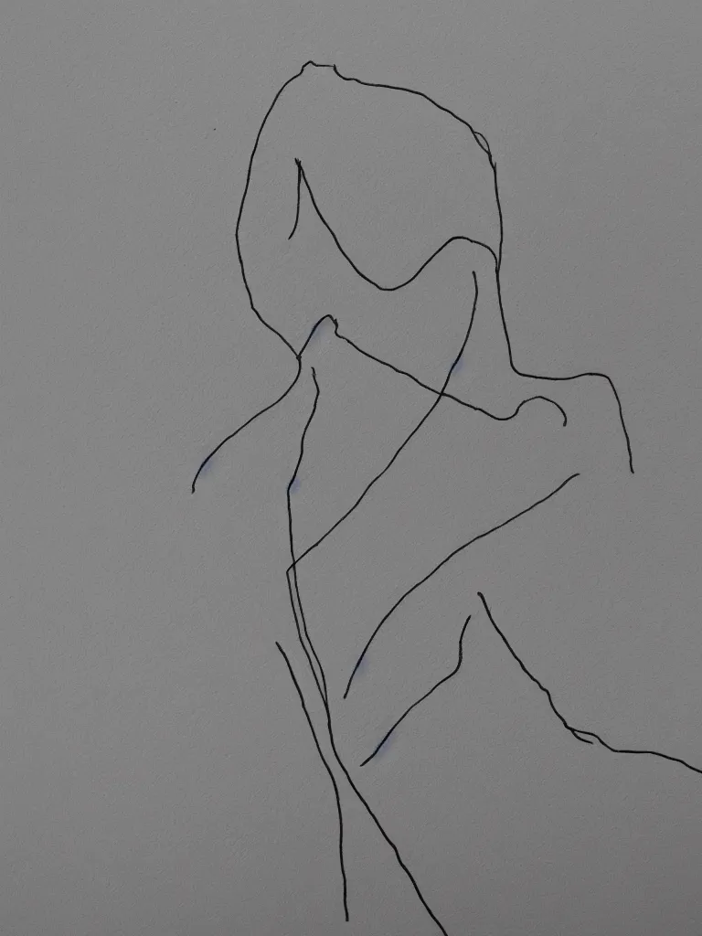 Image similar to single line portrait