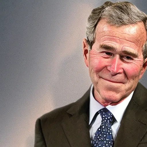 Image similar to george bush wearing tinfoil ski mask