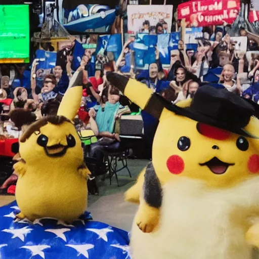 Image similar to Pikachu is elected president of the United States, photograph via White House photographer