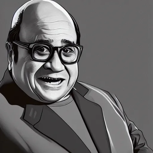 Prompt: danny devito, vectorart, gta 5,