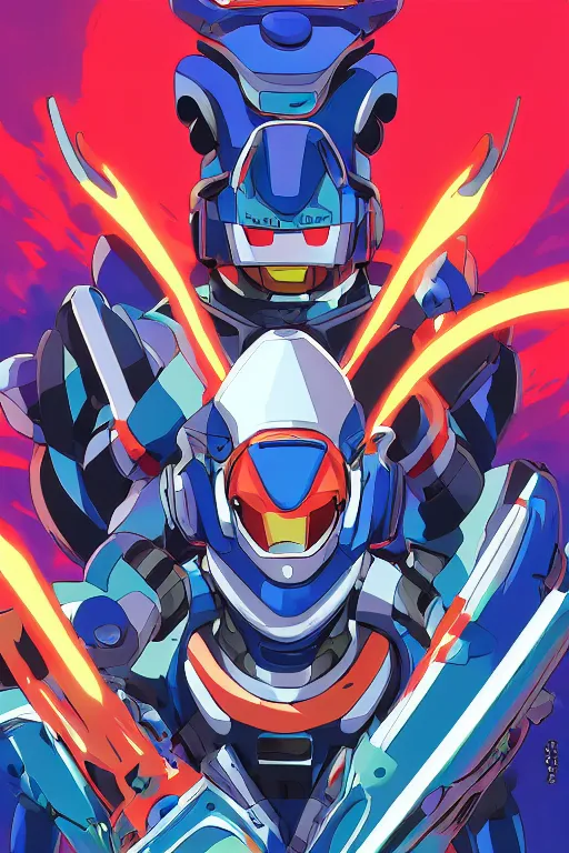 Image similar to robot ninja mask helmet megaman x zero rockman 2 0 2 2 switch game boss legacy collection fanart artsation, art gta 5 comics, behance hd by jesper ejsing, by rhads, makoto shinkai and lois van baarle, ilya kuvshinov, rossdraws global illumination ray tracing